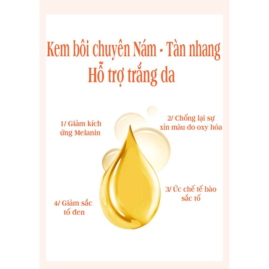 Kem bôi Nám - Tàn Nhang - Trắng da (Cực hiệu quả)