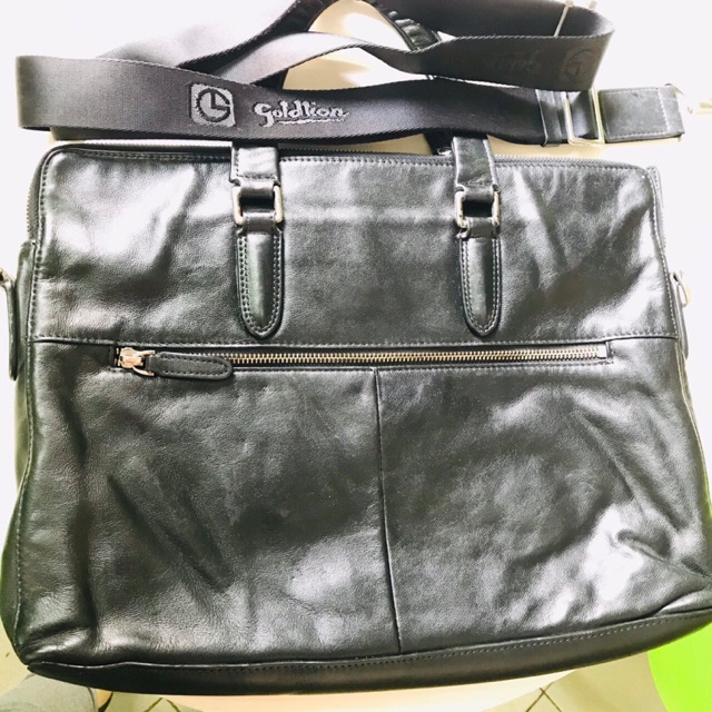 Giỏ laptop da bò