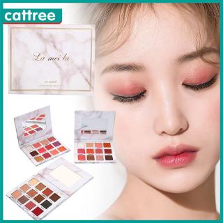 [Hàng mới về] Bảng phấn mắt LAMEILA màu nhũ/lì thời trang kèm cọ trang điểm tiện dụng