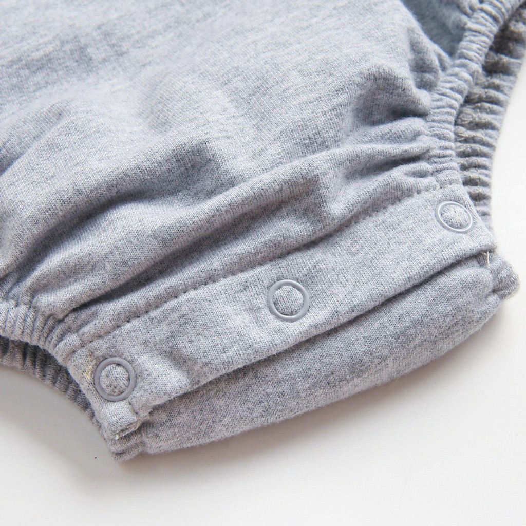 Bộ áo liền thân Sanlutoz tay dài với mũ trùm dễ thương dành cho bé