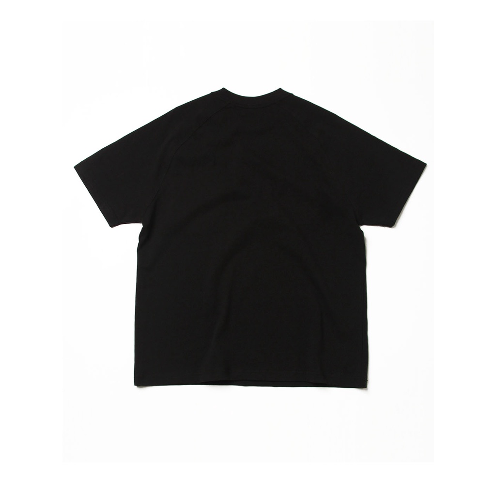 Áo thun raglan nam ngắn tay Beuter Label Black Raglan T-Shirt