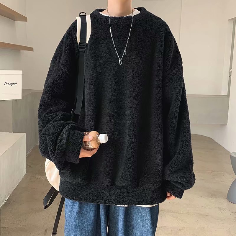 Áo len nam dài tay cổ tròn màu sắc thời trang