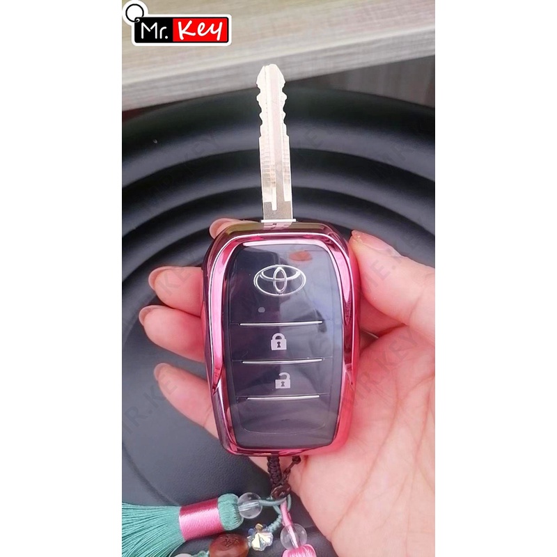TOYOTA Ốp Bảo Vệ Chìa Khóa Xe Hơi Bằng Tpu Thiết Kế Sang Trọng Cho Fro Vios Yaris Camry RAV4 GEN4