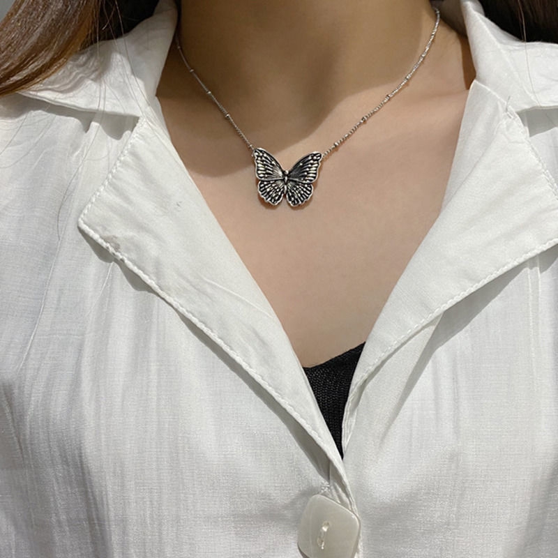 Vòng Cổ choker Mặt Hình Bướm Phong Cách Hàn Quốc Cá Tính 22472