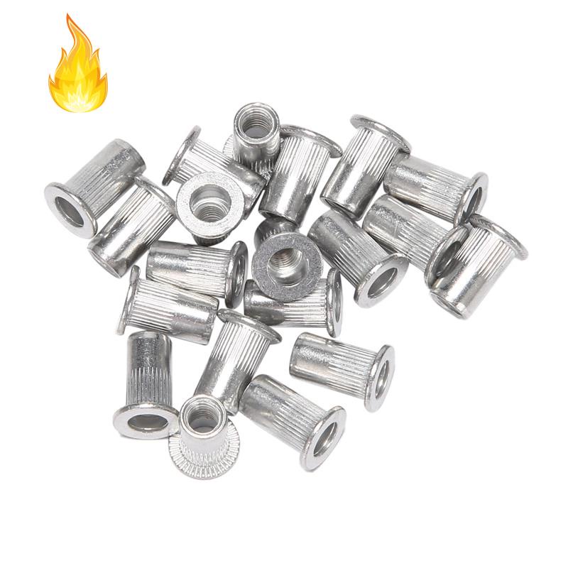 Set 20 Đai Ốc Đầu Dẹt M5 Bằng Nhôm Chuyên Dụng