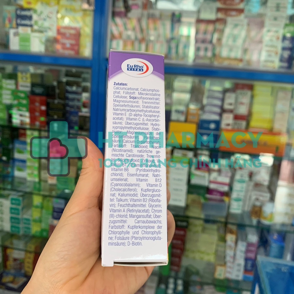 Viên Uống Nội Tiết Tố Nữ EuRho Vital Meno AVERT Calcium Plus (45 Viên)