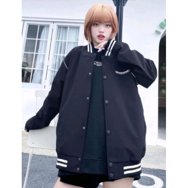 Áo khoác Bomber Chữ Ký - Jacket khóa kéo tay bồng form dáng rộng bigsize nam nữ ulzzang siêu đẹp đang hot nhất