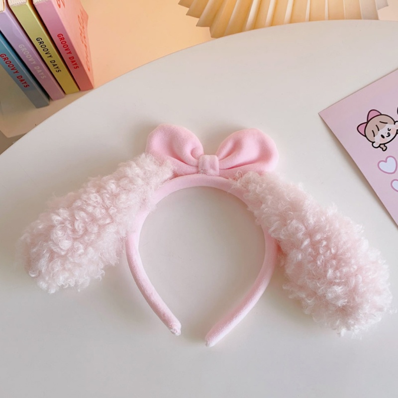 Băng Đô Bông Mềm Mại Kiểu Dáng Hoạt Hình Đáng Yêu Cho Nữ