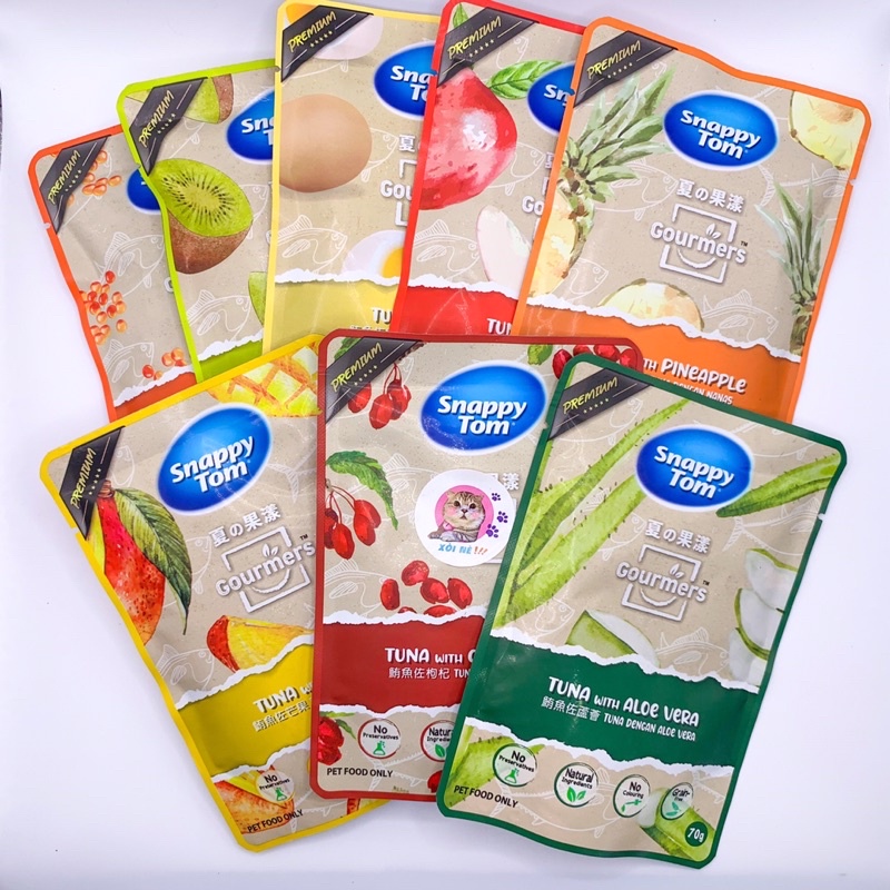 Pate Snappy Tom vị trái cây gói 70g