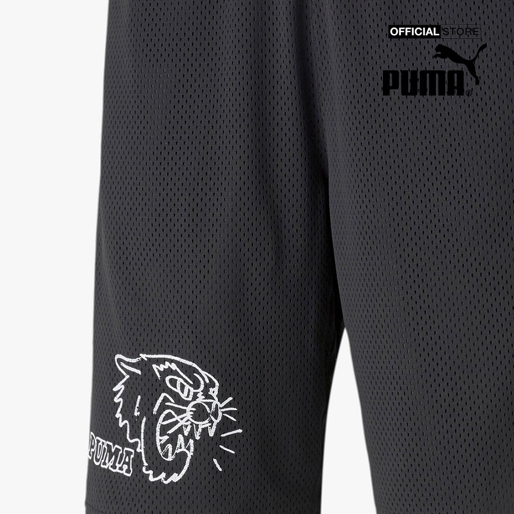 PUMA - Quần shorts thể thao nam Mesh Basketball Practice 532198-01