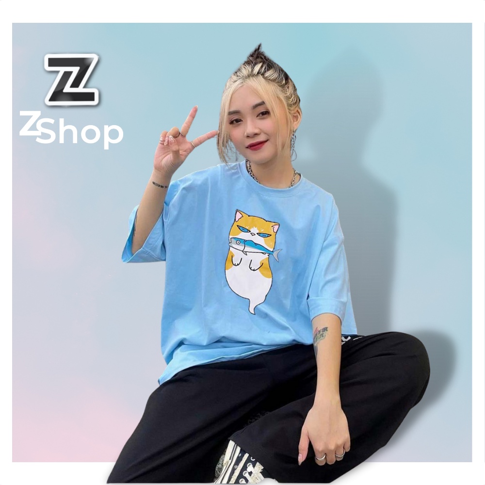 Áo Thun Tay Lỡ ZShop Phông Unisex Nam Nữ Cotton CVC 4 Chiều Oversize Form rộng, Áo Thun Nữ Đẹp Basic Cute Cá Tính ZP03 . | BigBuy360 - bigbuy360.vn