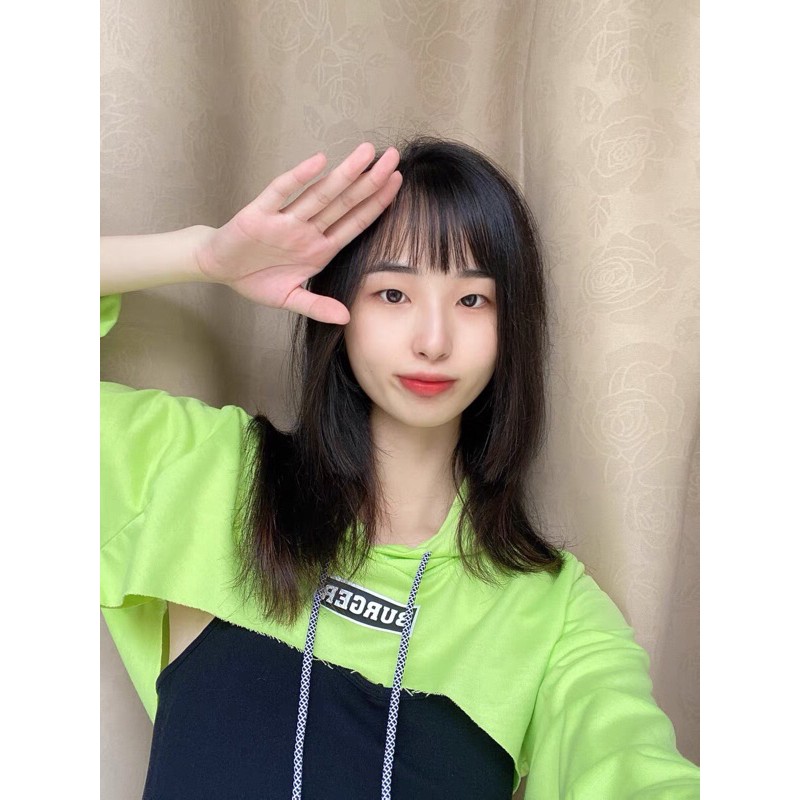 SET 2 MÓN ÁO CROPTOP HODDIE BURGER