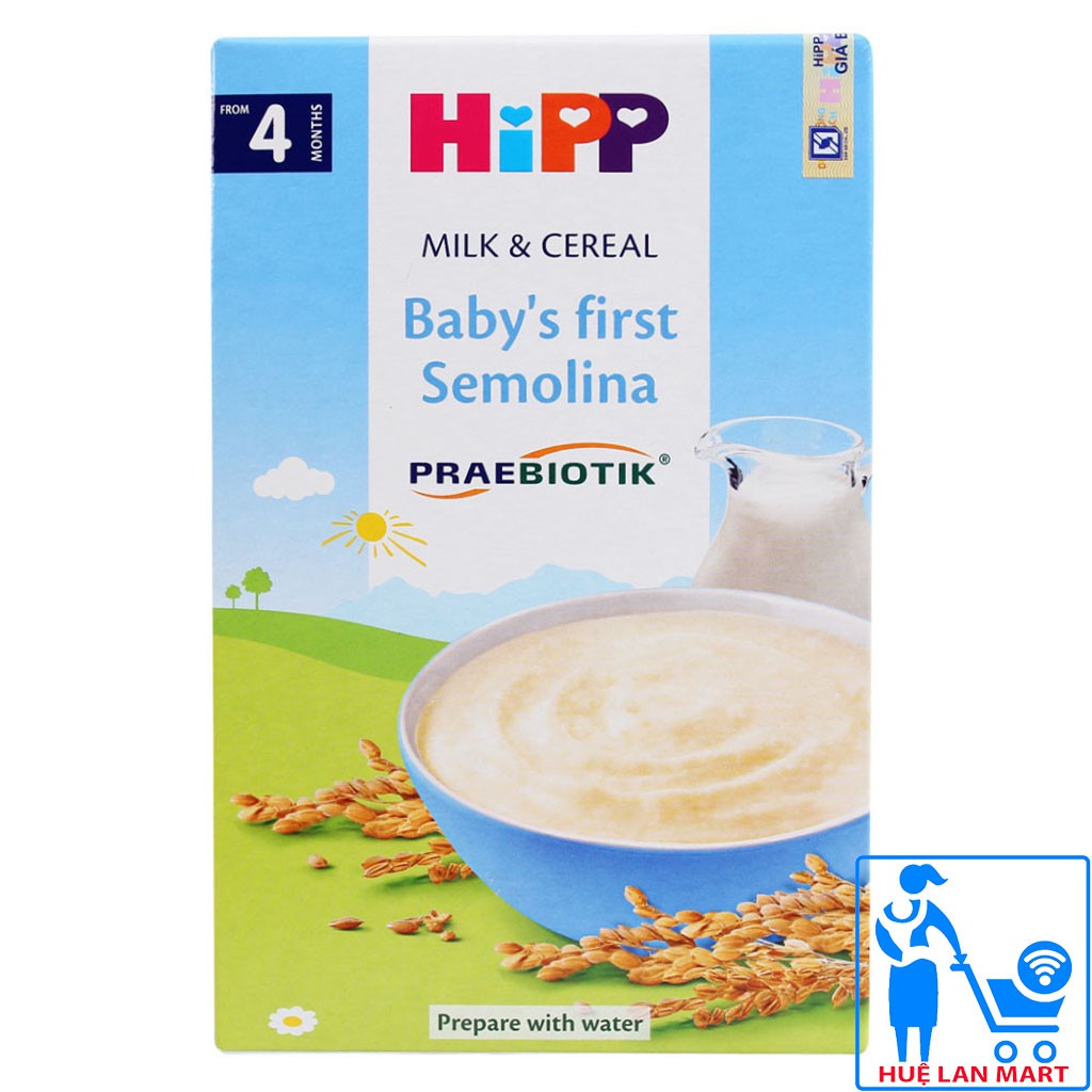 [CHÍNH HÃNG] Bột Ăn Dặm HiPP Baby's first Semolina (Ăn Dặm Khởi Đầu) Hộp 250g