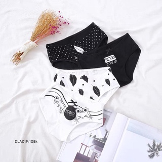 Set 5c quần lót mèo đen (DLA019)
