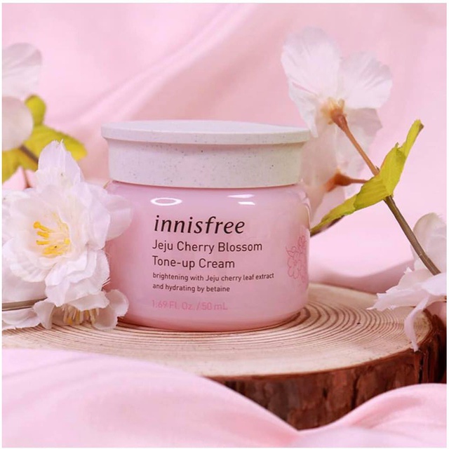 Kem Dưỡng Da Tone up / 𝘍𝘳𝘦𝘦𝘴𝘩𝘪𝘱 / Kem Dưỡng Innisfree Hoa Anh Đào Jeju Cherry Blossom Tone Up Cream 50ML Chuẩn Hàn Quốc