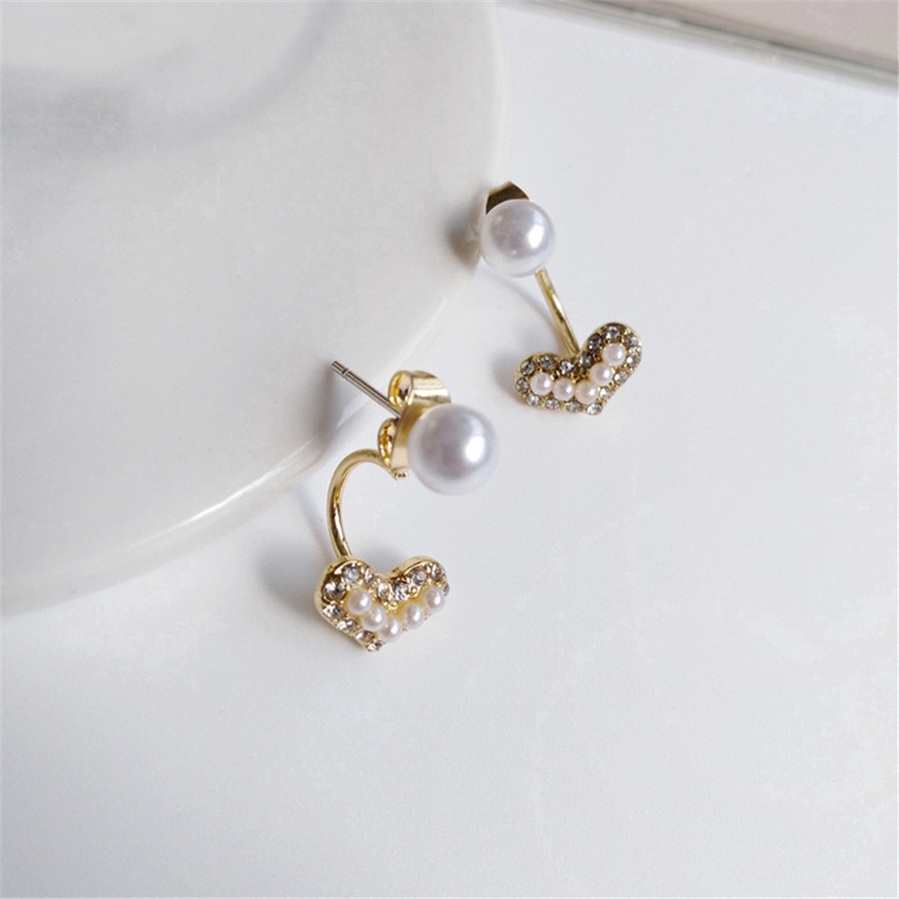 Cod In Stock New Khuyên Tai Nữ Đính Ngọc Thời Trang Hàn