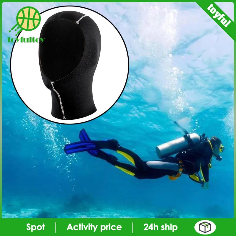 [Toyfulcabin] Mũ Trùm Đầu Giữ Nhiệt Co Giãn Bằng Cao Su Tổng Hợp Dùng Khi Lặn Dưới Nước
