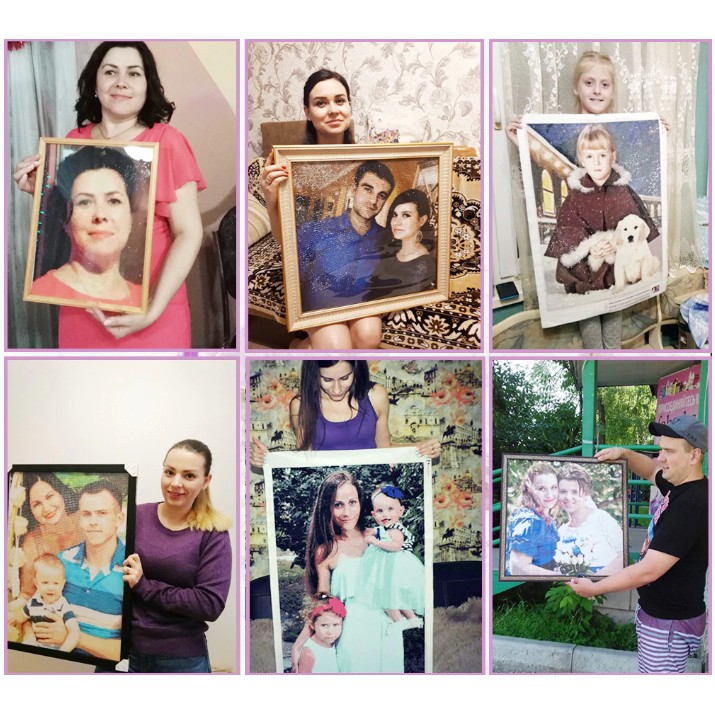 Tranh đính đá theo yêu cầu , Tranh đính đá 5D , đính full đá