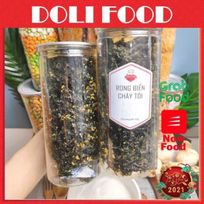 Rong Biển Cháy Tỏi Ăn Liền 150g - Rong Biển Giòn Ngon - DOLI