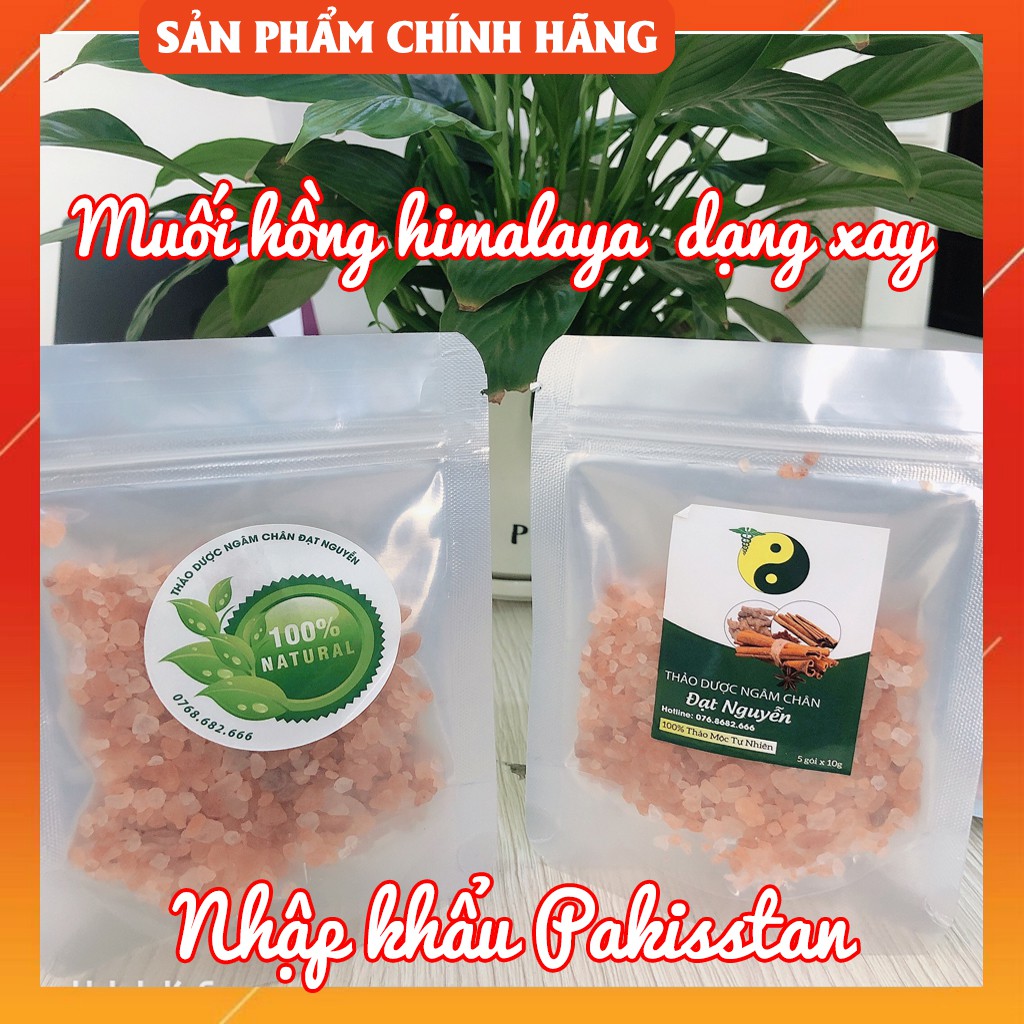 MUỐI HỒNG NGÂM CHÂN HIMALAYA DẠNG SAY - HỖ TRỢ NGỦ NGON, HÔI CHÂN, XƯƠNG KHỚP, THẢI ĐỘC, TẨY DA CHẾT