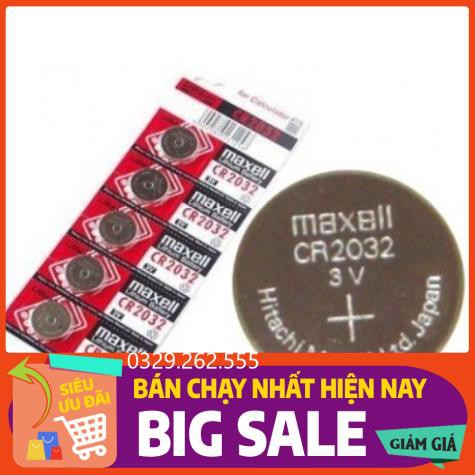 (FreeShip) (vỉ 5 viên) Pin cmos Maxell CR2032 3v chính hãng