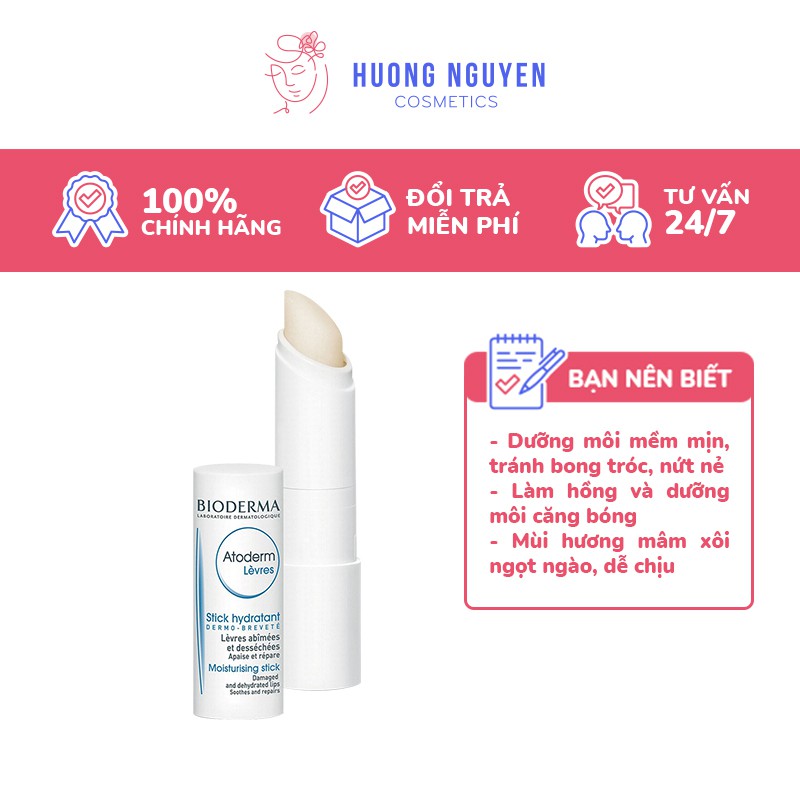 Son Dưỡng Môi Bioderma Atoderm Levres Stick Hydratant