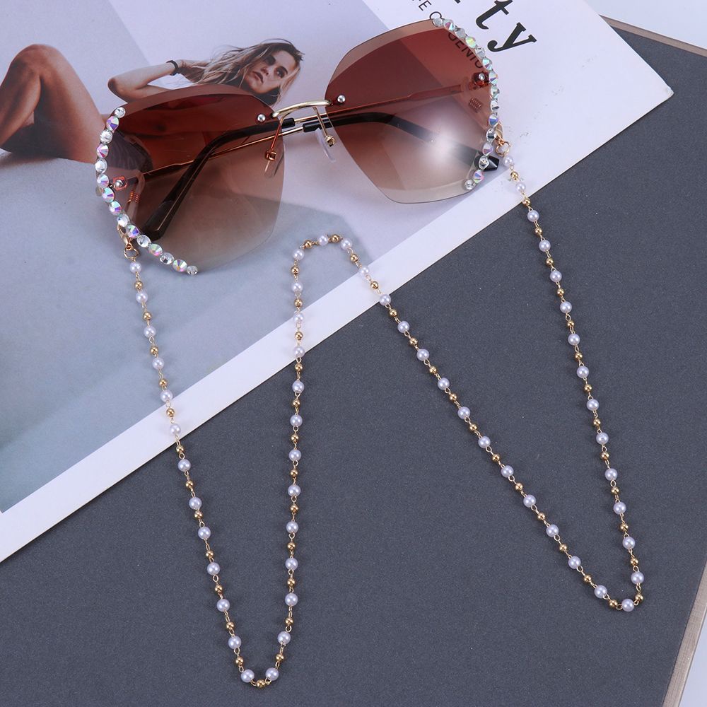 Dây Xích Giữ Mắt Kính Chống Trượt Đính Ngọc Trai Thời Trang Dành Cho Nữ