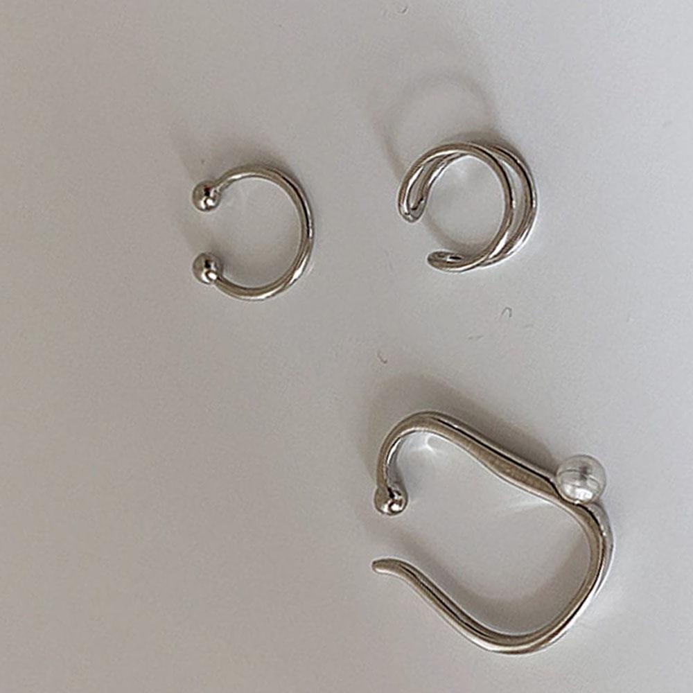 Khuyên Kẹp Sụn Tai Bằng Hợp Kim Họa Tiết Hình Học Kiểu Pháp