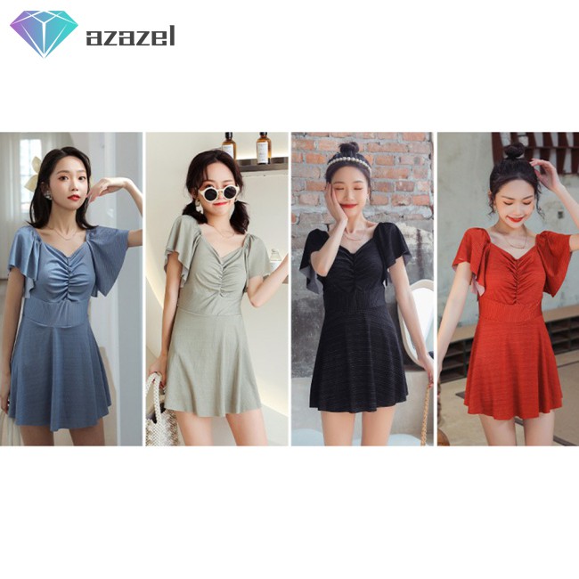 Đồ Bơi Một Mảnh Màu Trơn Gợi Cảm Cho Nữ