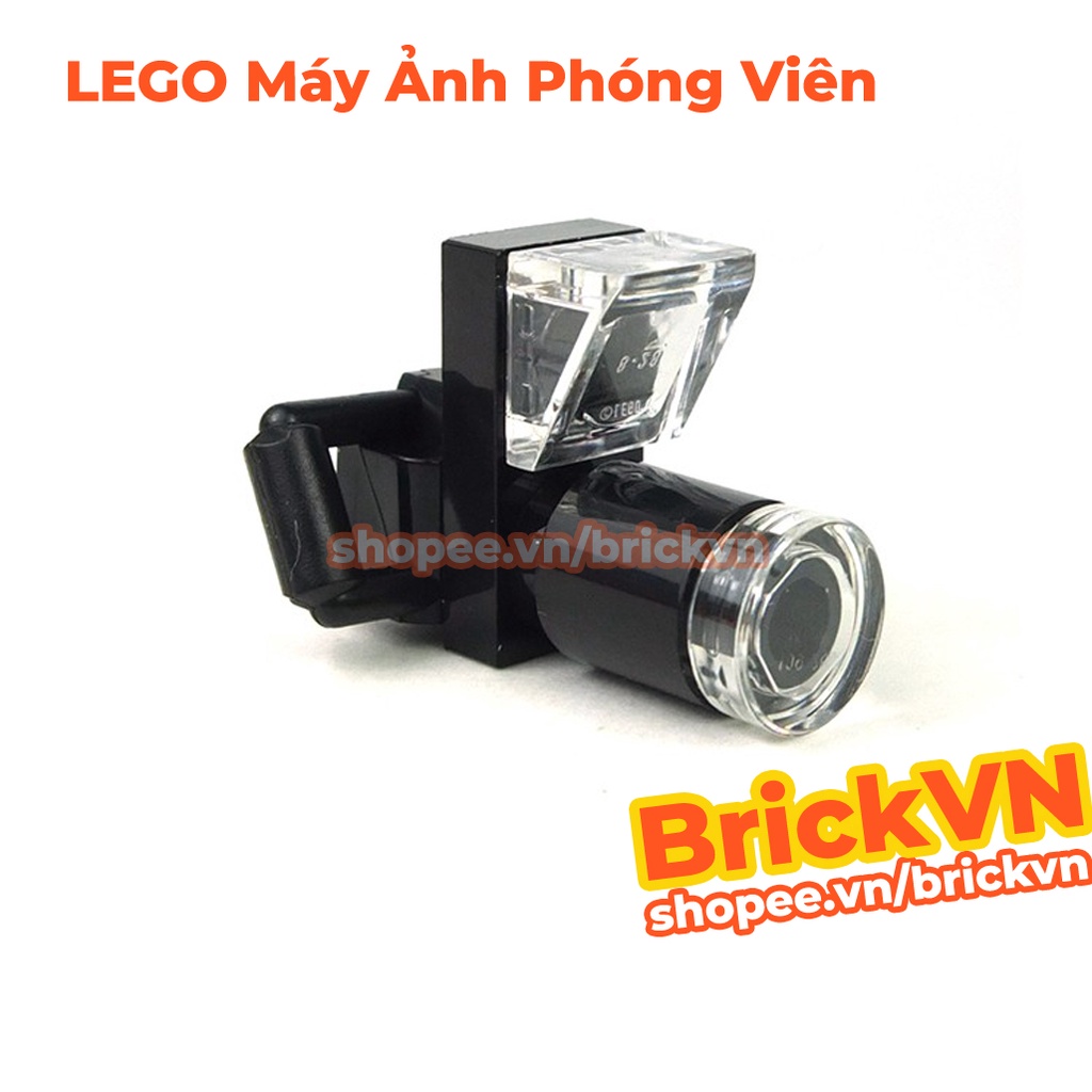 Phụ Kiện LEGO Minifigures Máy Ảnh Phóng Viên (Ống Kính Dài)