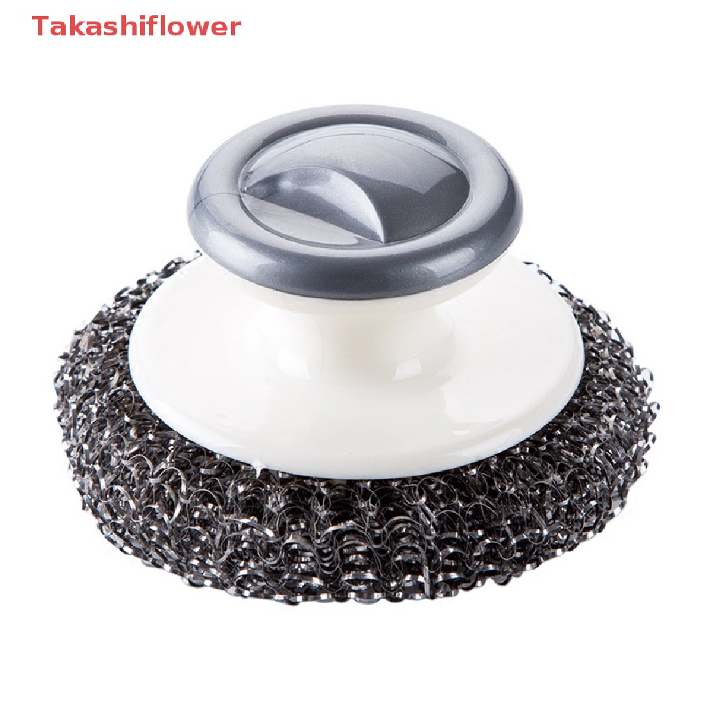 Bàn Chải Chà Rửa Bằng Len Thép Có Tay Cầm Cho Nhà Bếp Nhà Tắm