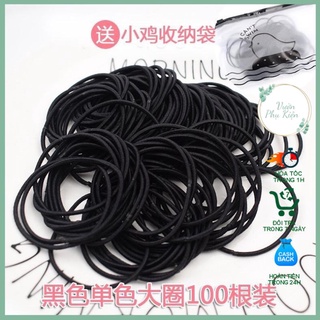 Chun Buộc Tóc Túi Zip Set 100 Chiếc