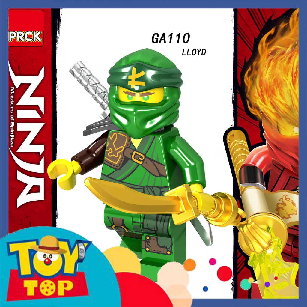 Đồ chơi lắp ghép Ninja : Minifigure ninja season 11 nhân vật ay Jane Kai Lloyd Wu Nya Cole GA107 - GA114
