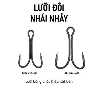Lưỡi câu đôi nhái nhảy sns. chuyên móc các loại nhái thật ,nhái hơi, mini frog, jump frog..