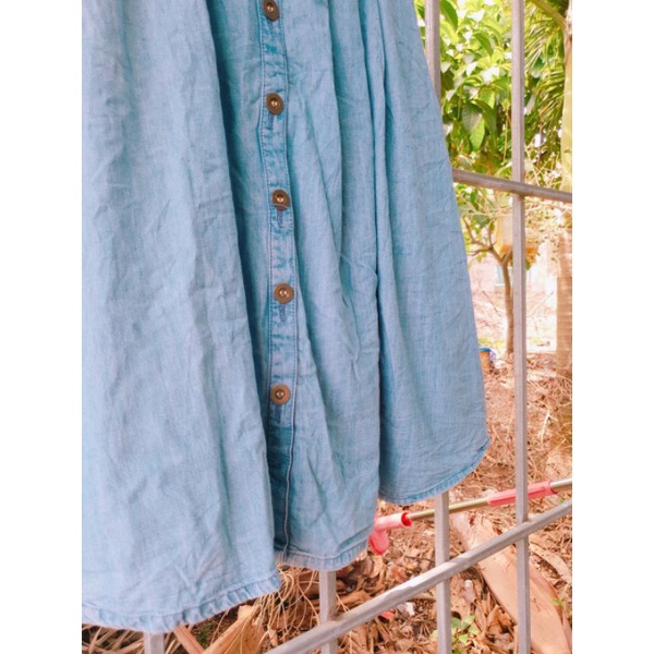 CHÂN VÁY NHẬT JEAN NÚT