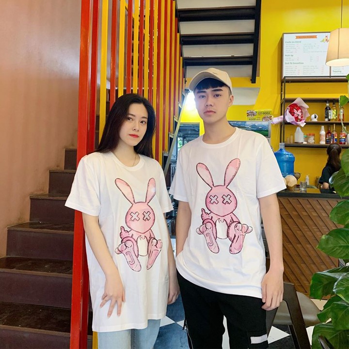 Áo phông form rộng unisex BAD RABIT, áo thun tay lỡ Choose Us CA001