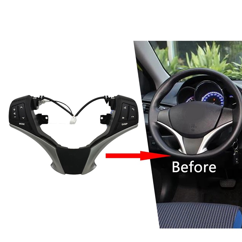 Công Tắc Điều Khiển Âm Thanh Gắn Vô Lăng Xe Hơi Toyota Yaris 2013-2016 84250-0D120