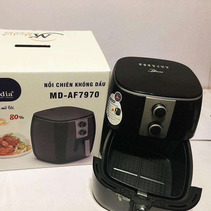 Nồi chiên không dầu 7L NKMedia MD-AF7970 giảm 80% mỡ trong thức ăn, chiên được gà nguyên con