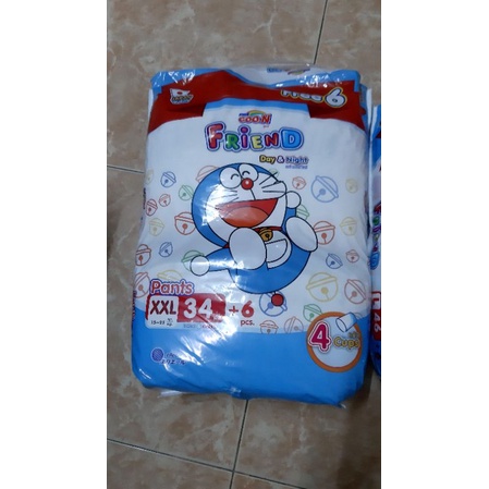 cộng 6m. Tã quần goon friend M58, L48, XL42, XXL34
