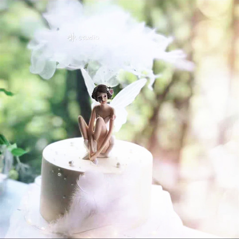 Phụ Kiện Trang Trí Bánh Kem Sinh Nhật Hình Ngọc Trai Dễ Thương