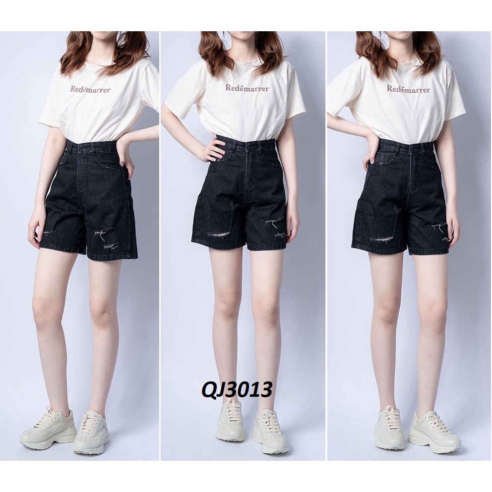 Quần Ngố Jeans Rách Dáng Rộng QJ3013