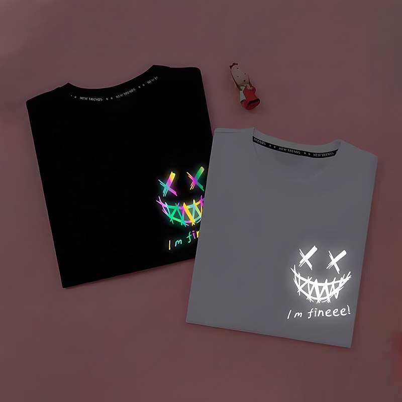 Áo Thun Phản Quang Finee, Áo Phông Unisex Nam Nữ Tay Ngắn Form Rộng Phản Quang Hình I'm Finee  / Thegioiaogame.com