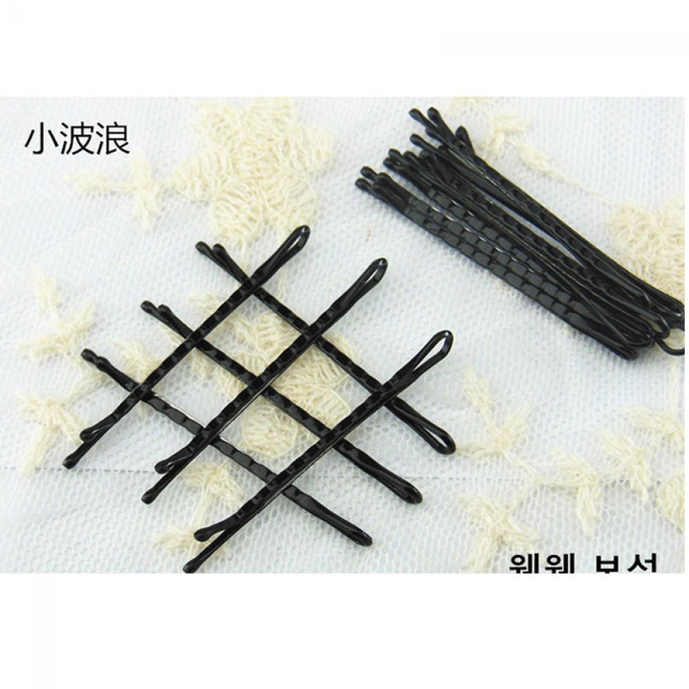 Set 60 kẹp tóc kim loại màu đen thời trang cho nữ