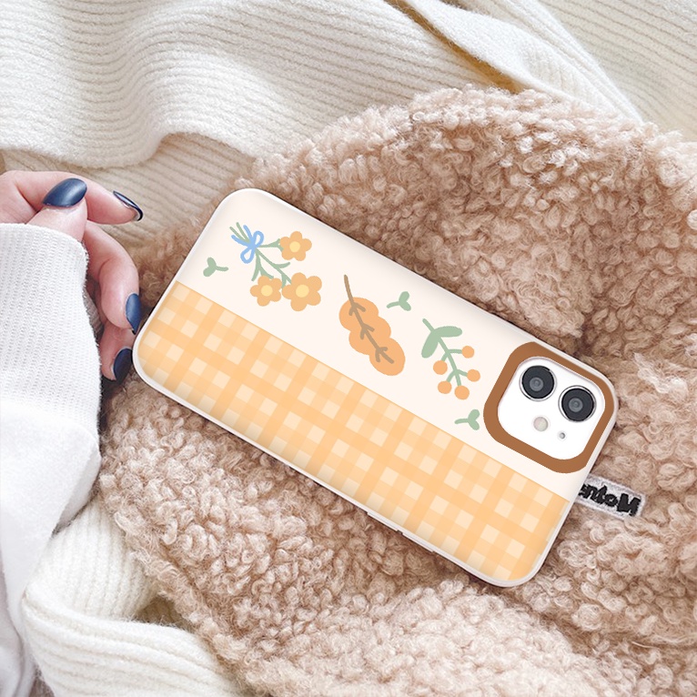 Ốp Iphone màu nâu trending ốp lưng iphone cạnh vuông bảo vệ cam 6 6plus 7plus 8 x xr xsmax 11 promax 12 pro max 13promax