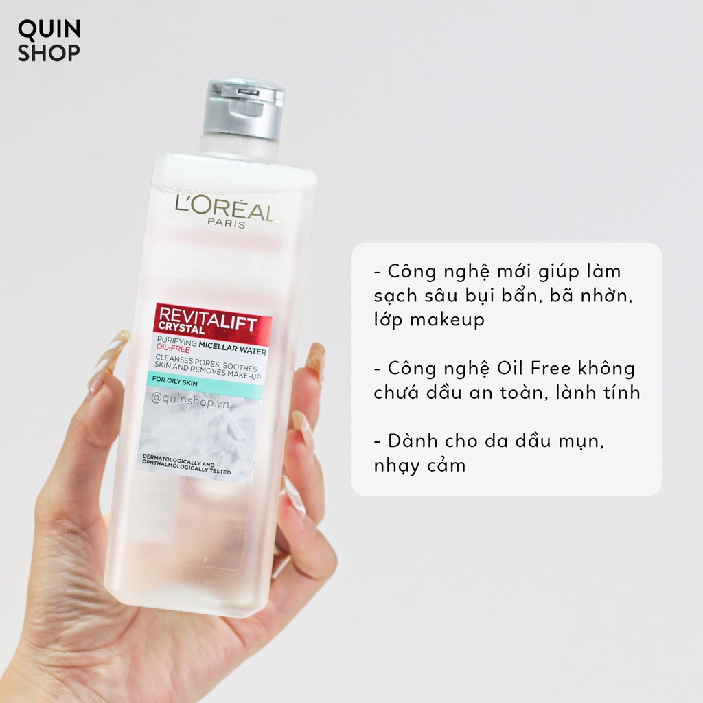 Nước Tẩy Trang Cho Mọi Loại Da Loreal Micellar Water 3 In 1