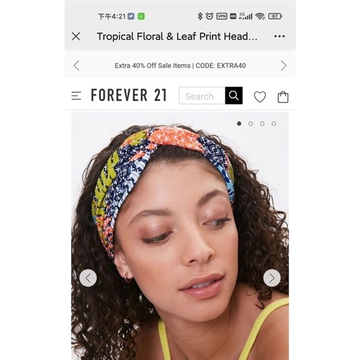 Turban F21 dư xịn, băng đô hoa nhiều màu mix mẫu