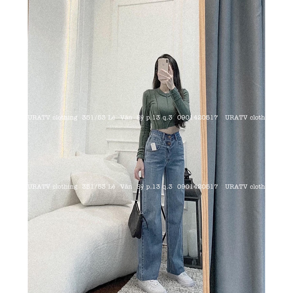 [CÓ SẴN-ẢNH THẬT] Quần suông cắt ống 2 khuy JB | BigBuy360 - bigbuy360.vn