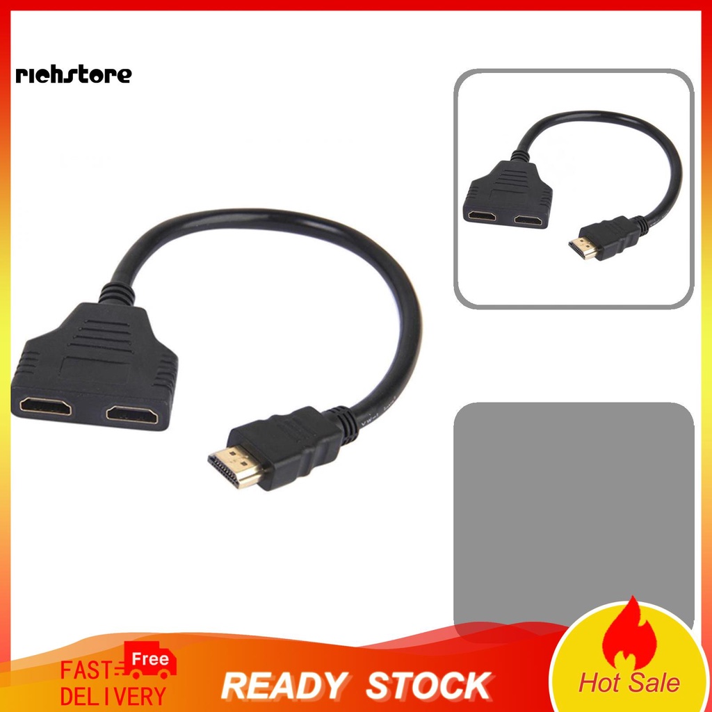 Đầu chia cổng HDMI 1080P sang 2 trong 1 tiện dụng