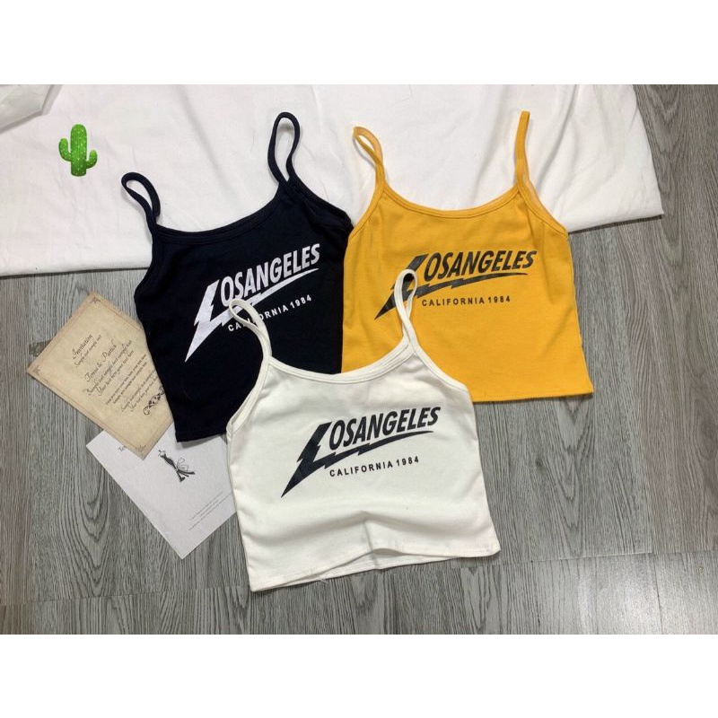 Áo dây in chữ Logsangeles1984