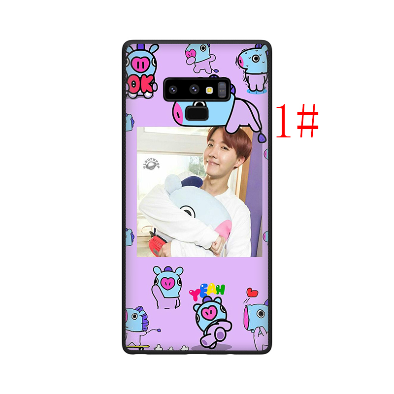 Ốp Lưng Silicone Họa Tiết Hoạt Hình Bt21 Dễ Thương Cho Samsung A5 2017 A6 A8 Plus A7 A9 2018 Note 8 9